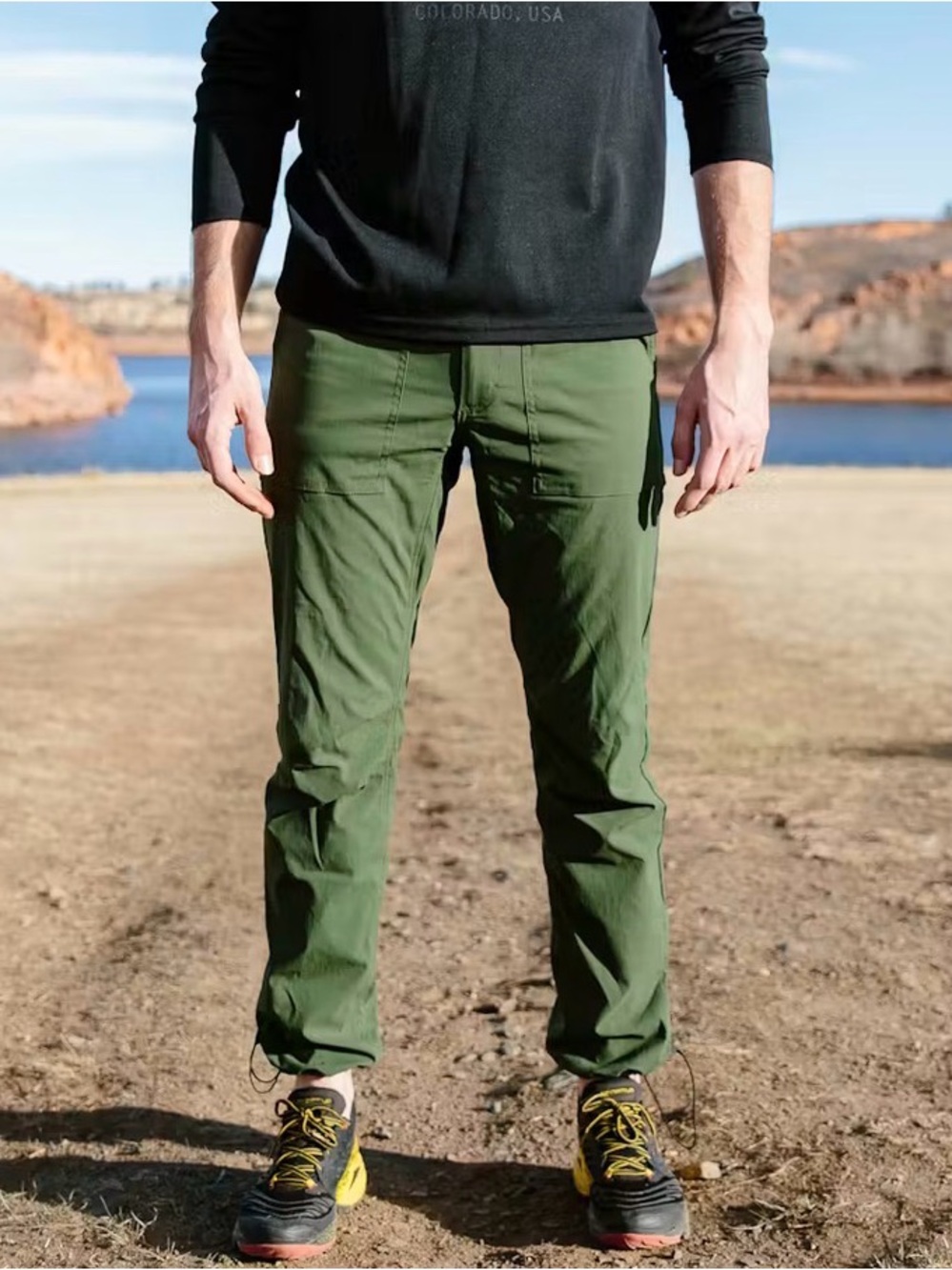Topo Designs Tech Pant Olive Green Small